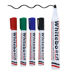 BECOL High Quality Non Toxic Erasable Whiteboard Marker Custom Logo Dry Erase Fine Tip Whiteboard Marker Pen Set