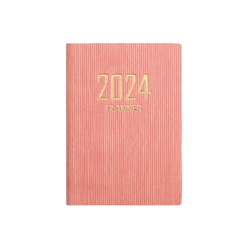 BECOL New Coming Mini Portable 2024 Calendar Daily Agenda Notepad A7 Journal Daily Planner Pocket Notebook for Students