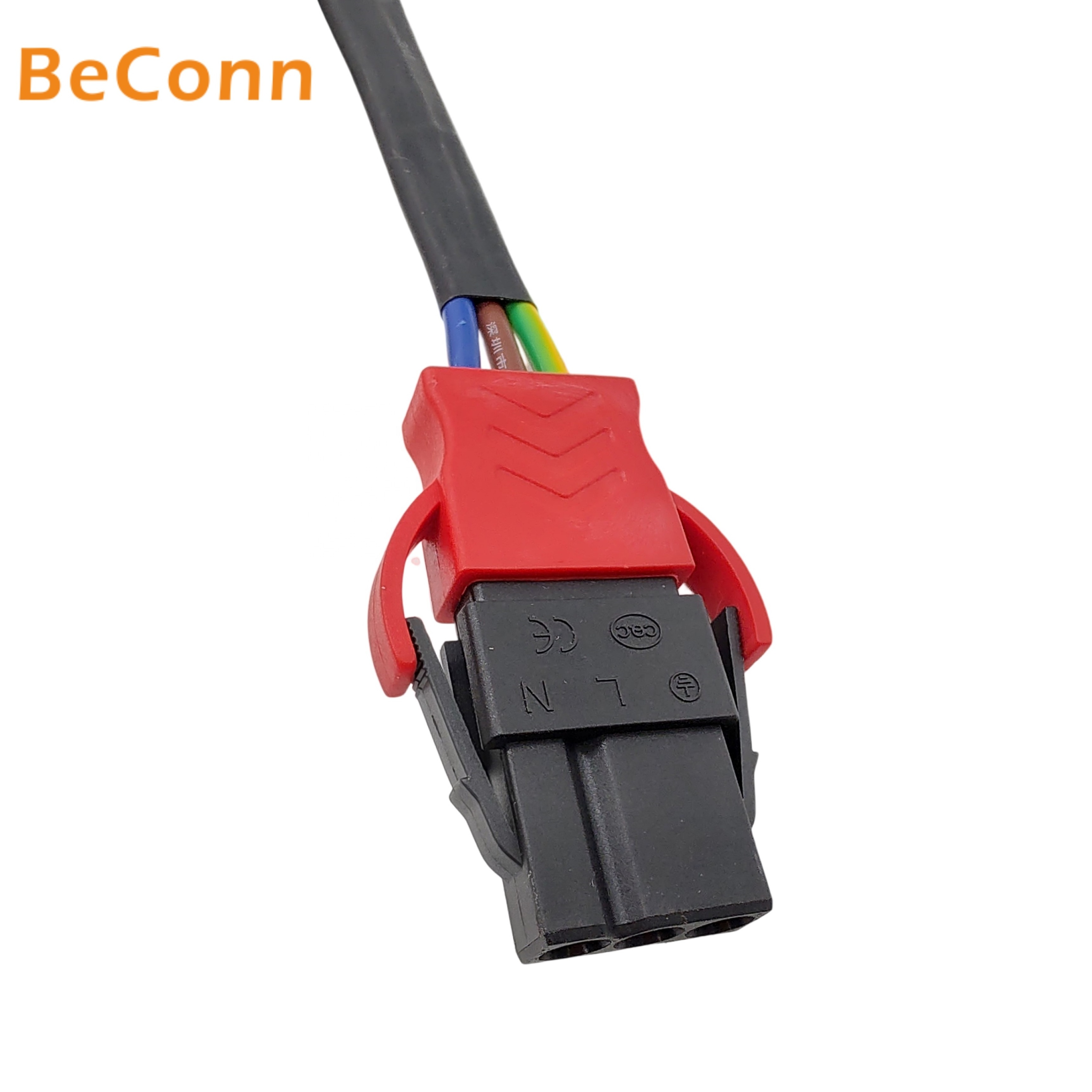 3pin Flat shape power connector quick connection power connector with AC cable male female plug used for LED screen module