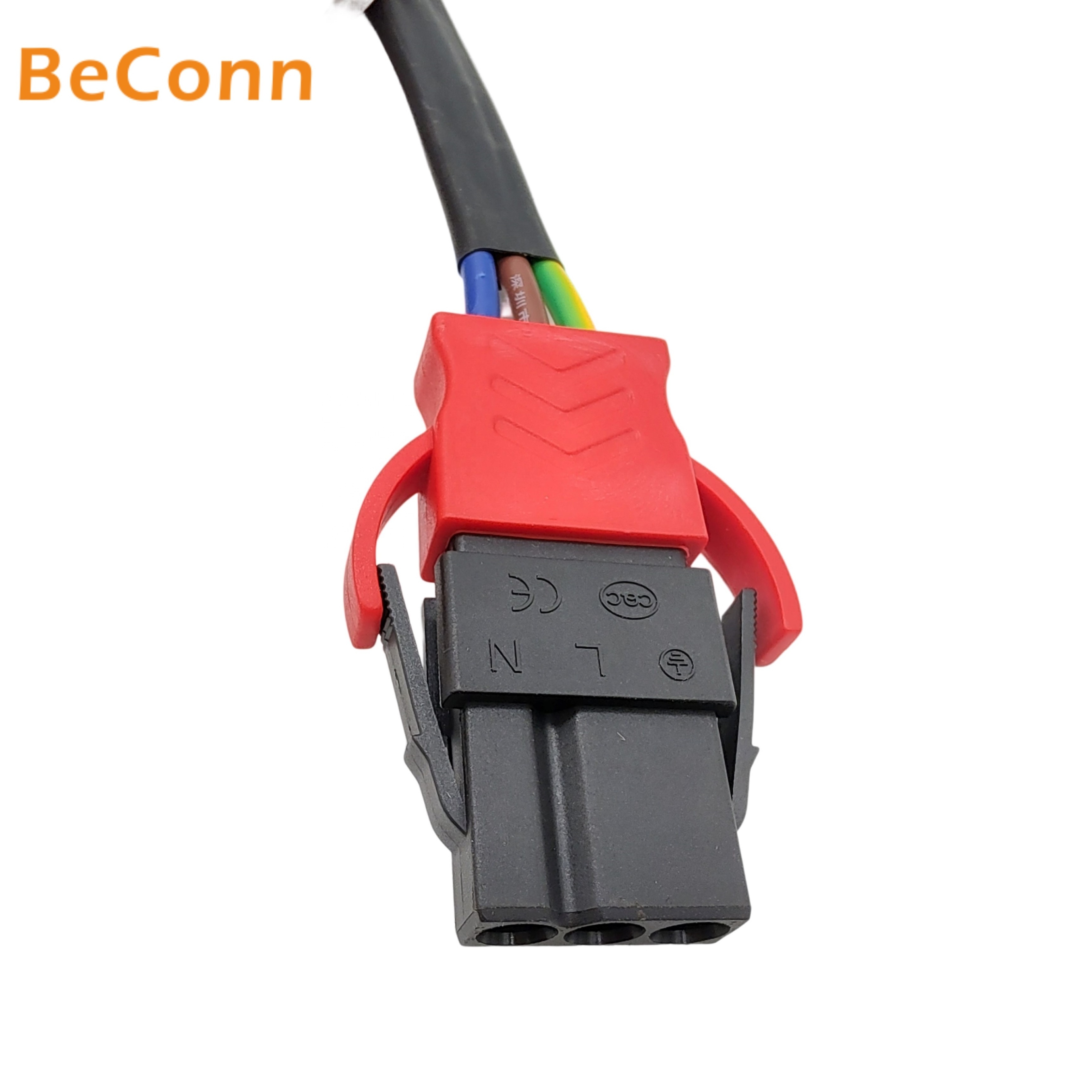 3pin Flat shape power connector quick connection power connector with AC cable male female plug used for LED screen module