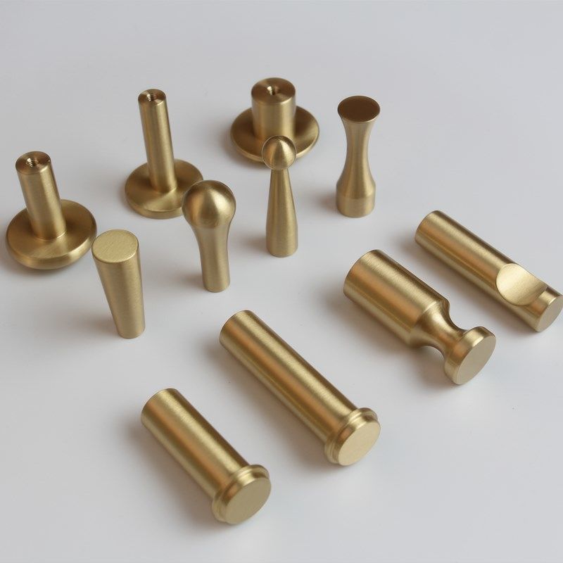 Gold Towel Hooks for Bathroom Modern Solid Brass  Robe Hooks Brushed Golden Brass Wall Hanger Hook