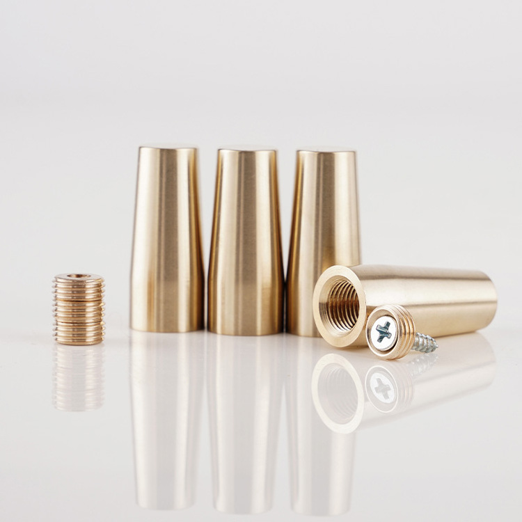 Furniture Legs Solid Brass Gold Legs for Sofa, Stool, Cabinet and Bedside Table, Feet Replacement Part with Screws