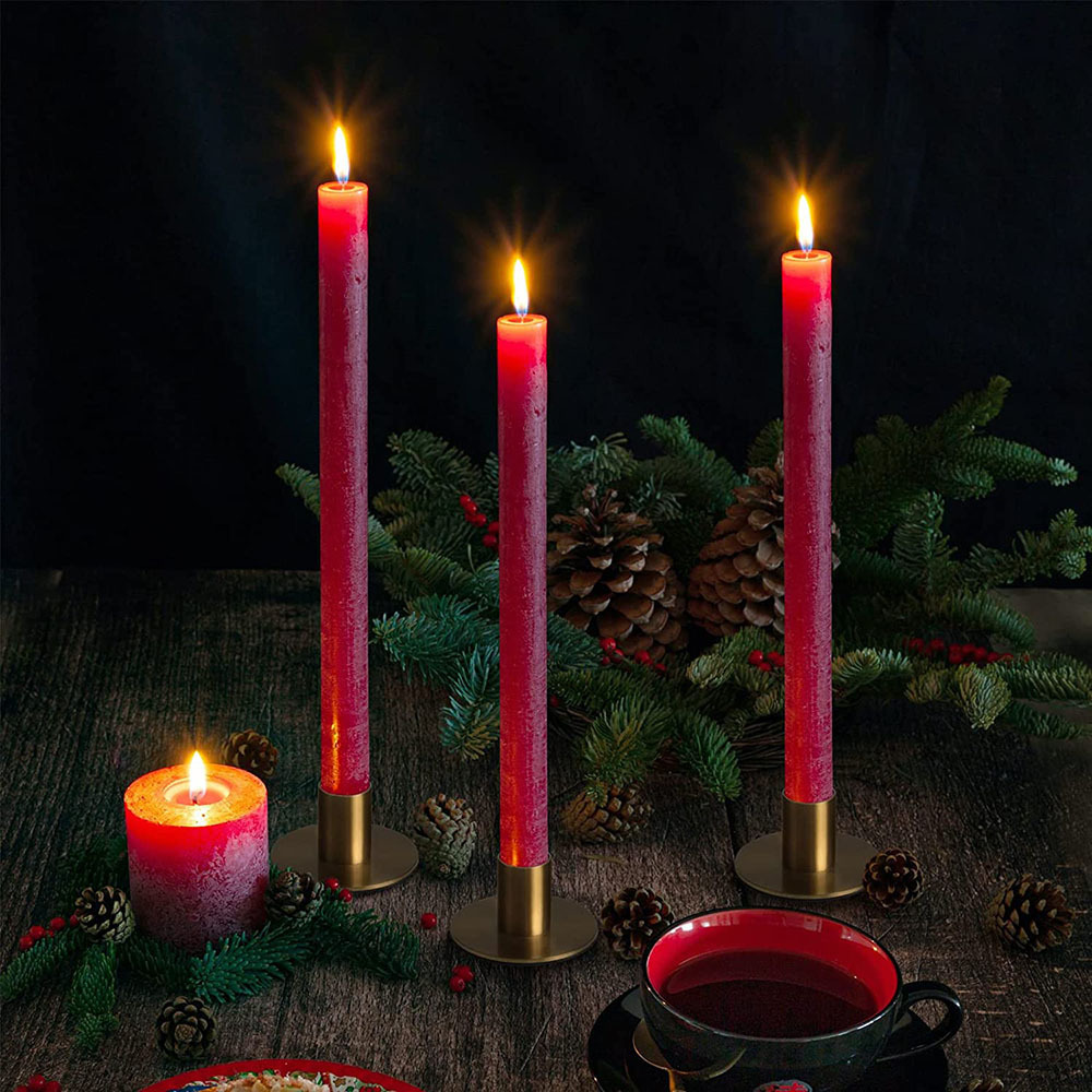 Metal Taper Candlestick Holders Gold Iron Candle Holder For Home Christmas Decoration