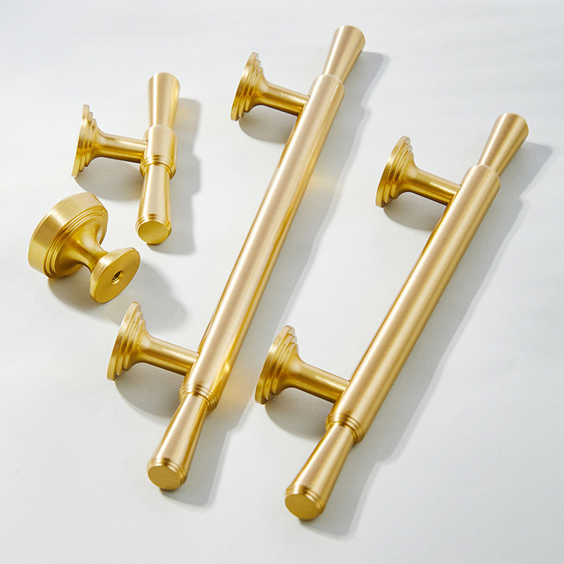 Brass Cabinet Bar Pulls Gold Drawer Handles Kitchen Cupboard Bathroom Dresser Cabinet Hardware