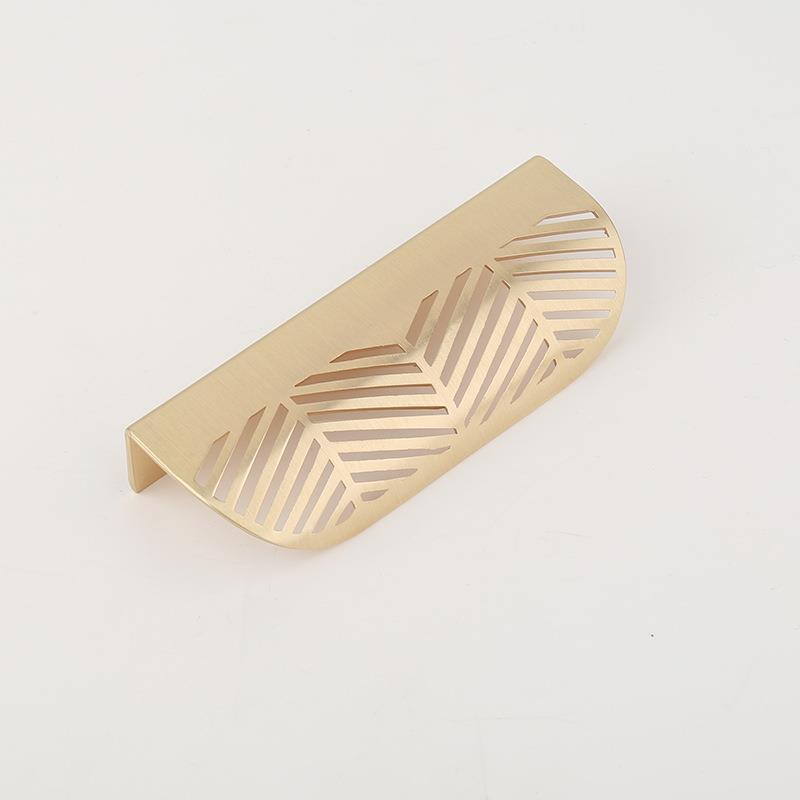 Modern Leaf Shape Pulls Furniture Door Handles Kitchen Cabinet Handle Pull Bedroom Drawers Pulls and Handles