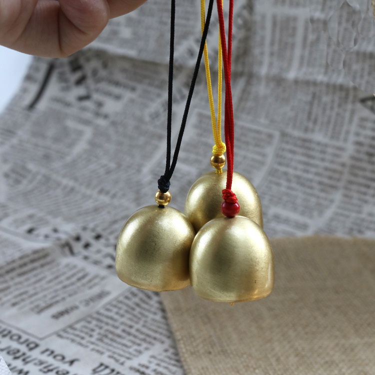 Christmas Hanging Brass Bell for Door,  Crafts Xmas Rustic Jingle Bells with Rope Hanging Ornament for Tree Door and Wall