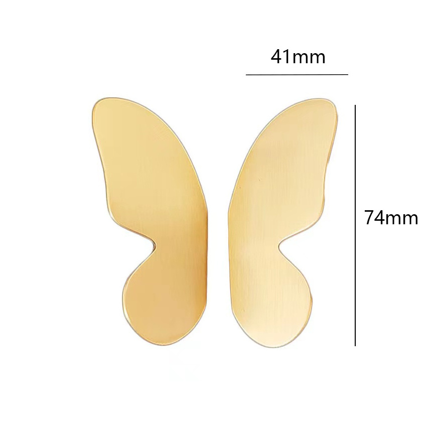 Butterfly Shape Pull Handles 2PCS a Pair, Solid Brass Cabinet Knobs Decorative for Kitchen Door Drawer Dresser Knob Pull