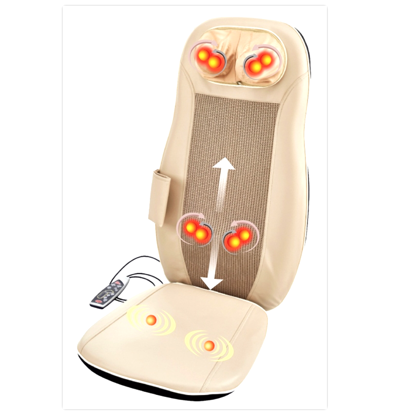 OEM Customized Portable Full Body Home Car Back Pain Relief Shiatsu Kneading Vibration Massage Seat Cushion