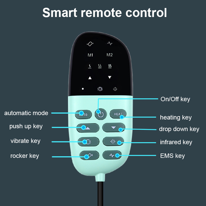 New Electric Electrotherapy Vibrating Inflatable Back Stretcher Device Cervical And Lumbar Traction massager Machine With Heat