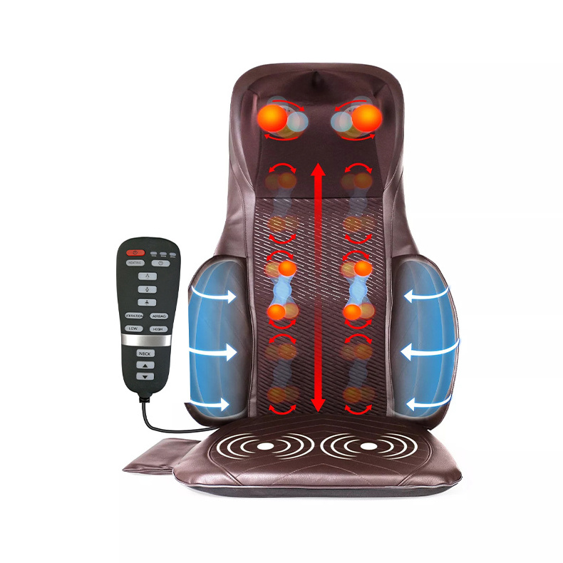 Massaging  Seat And Back Shiatsu+ Vibration Massager Massage Cushion Machine With Heat