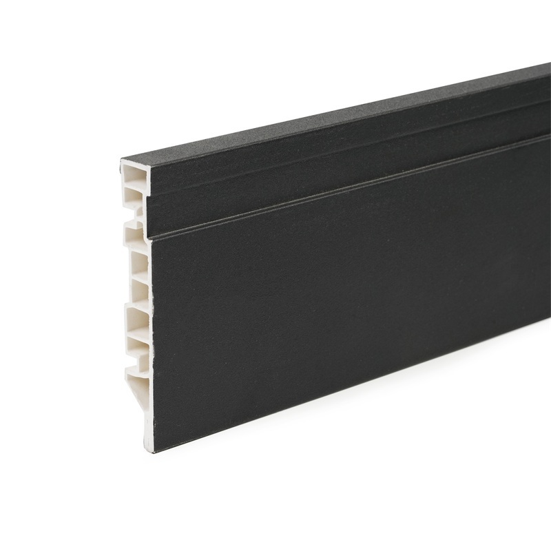 Waterproof PVC Flooring Accessory 100mm Glue Skirting Board for SPC Flooring