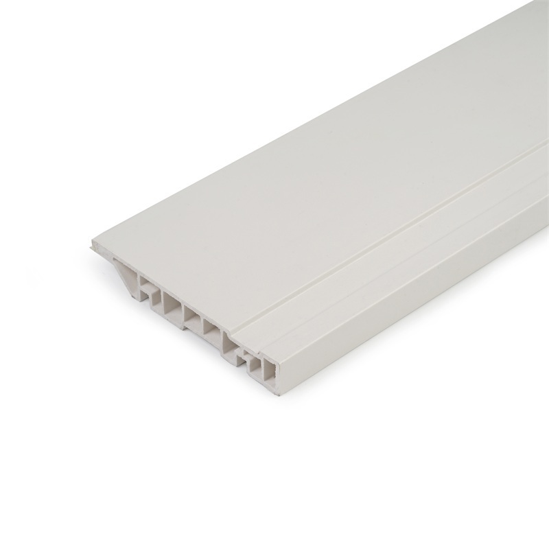 Waterproof PVC Flooring Accessory 100mm Glue Skirting Board for SPC Flooring