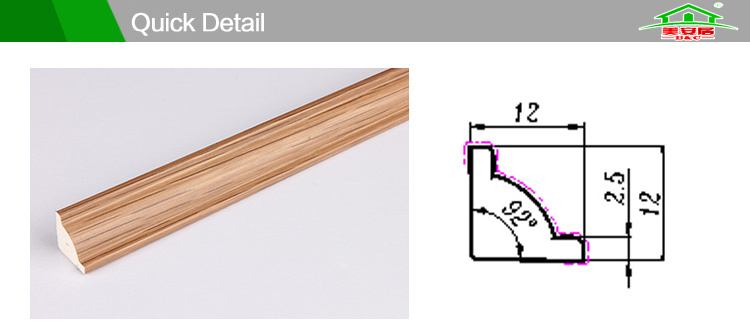 High quality PVC interior decorative edge trim moulding