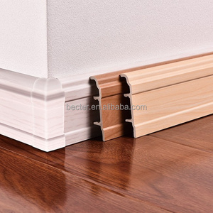 Luxury Wooden White Plastic PVC Skirting And Cover For Veranda