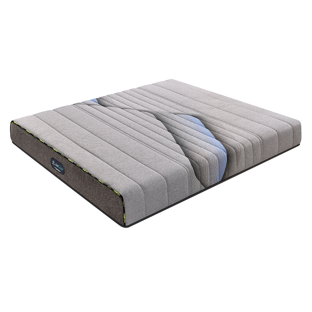 Natural Latex Convoluted Foam Massage Bedroom Furniture King Queen Mattress Spring Coil Mattresses