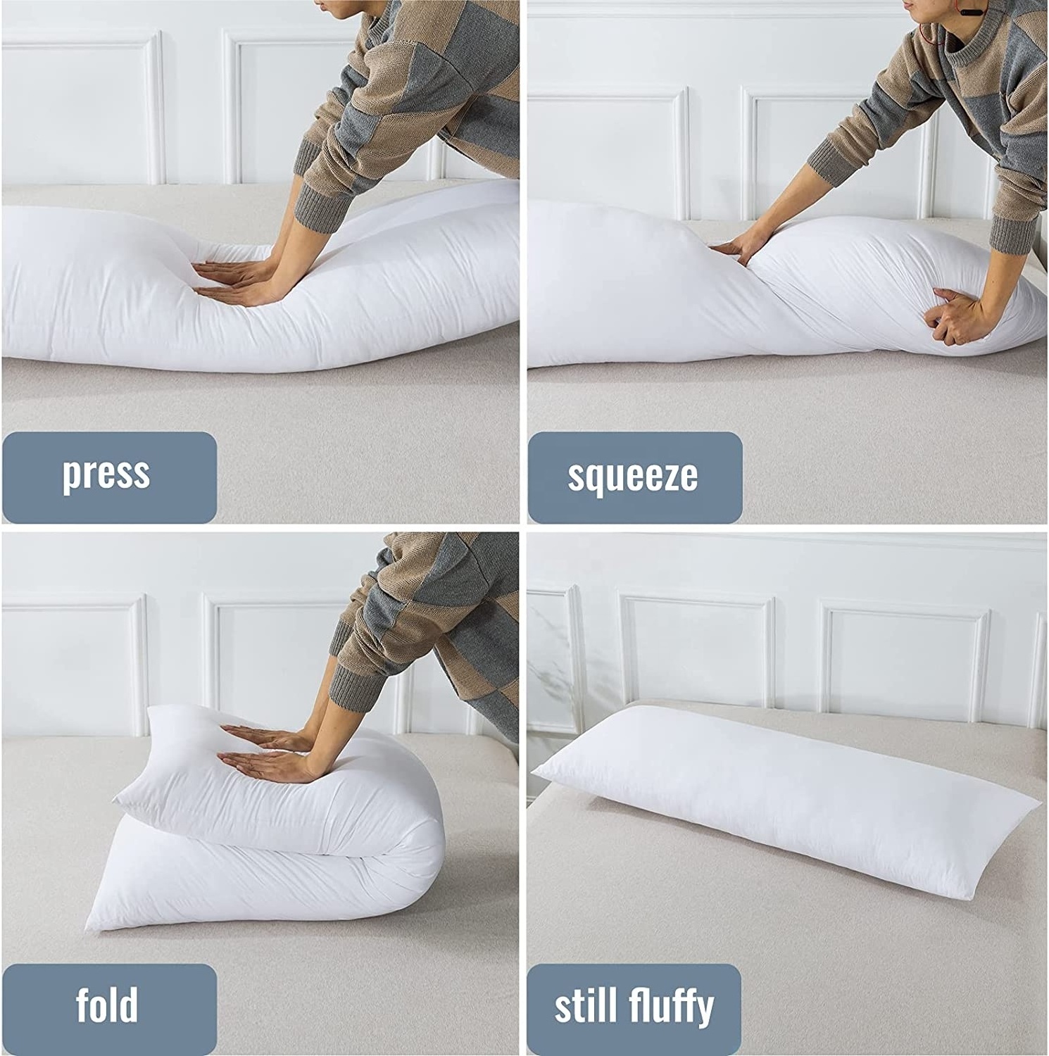 Expectant Mother Body Pillow High Quality Long Bolster Pillow Orthopaedic Body Neck Support Cushion