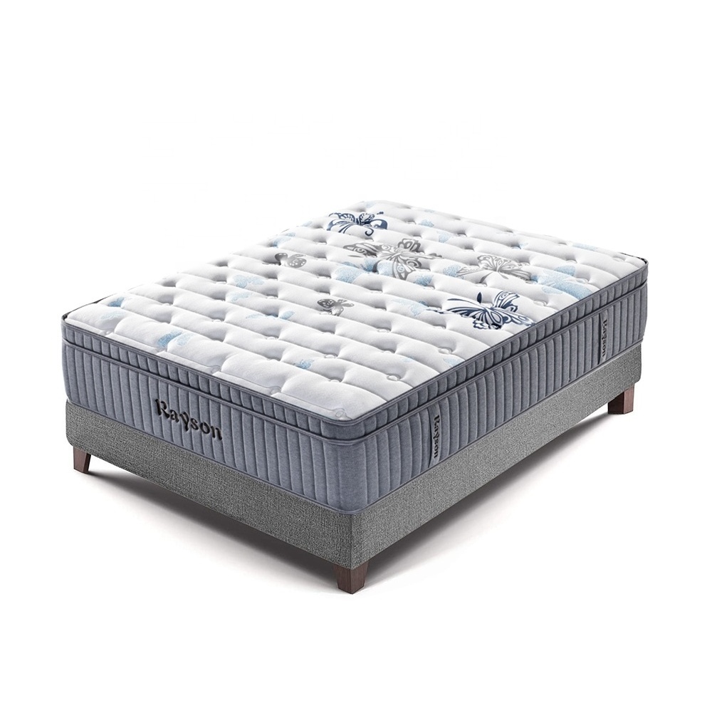 Customized Designed  Guangdong Compressed Sponge Mattress Wholesale Suppliers King Coil Pocket Spring Mattress