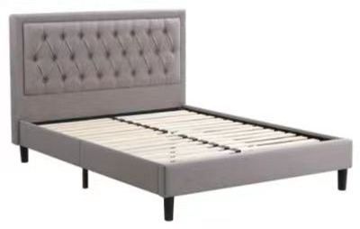 Cheap Wholesale Price Upholstered Bed Frame Set With Headboard full/queen Size Cama Upholstered Bed Frame