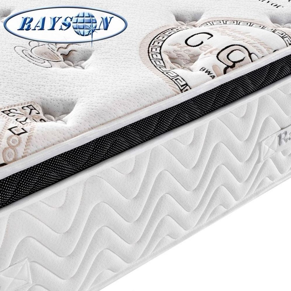 10 inch pillow top pocket latex memory foam spring mattress roll up spring mattress good for back pain