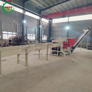 High efficiency industrial wood drum chipper waste shredder drum wood chipper machine horizontal grinder