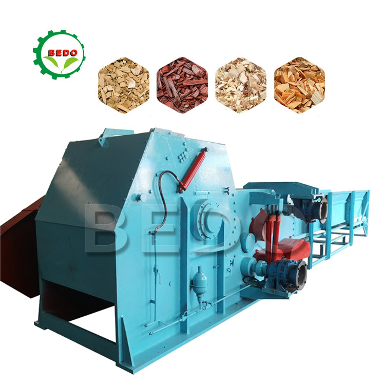 Electric Drum Wood Chipper Shredder Branch Chipper Big Wood Crusher Firewood Log Processor With Good Price