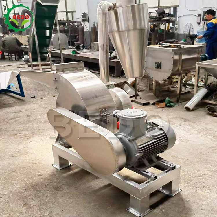 Spice Grinding Hammer Mill Machine For Sale/Stainless Steel Hammer Mill Crusher/Rice Straw Hammer Mill