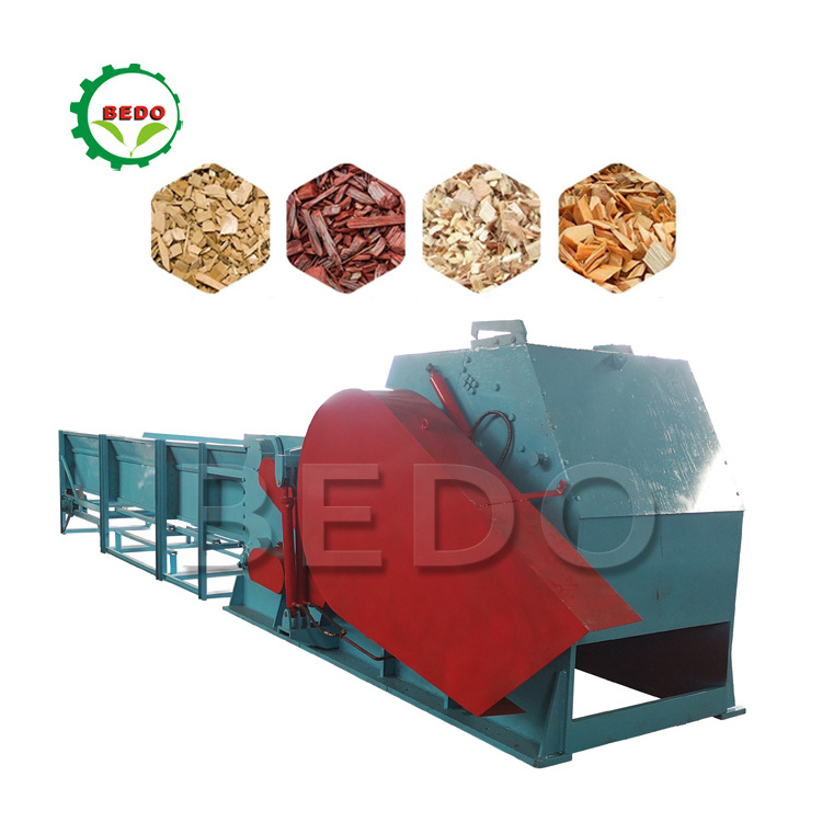 Electric Drum Wood Chipper Shredder Branch Chipper Big Wood Crusher Firewood Log Processor With Good Price