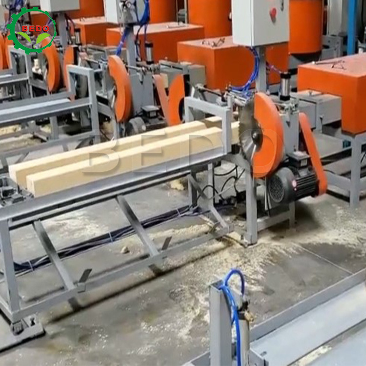 Hot Pressing Sawdust Pallet Compress Machine Wood Feet Block Making Machine Wood Shaving Pallet Block Press Machines