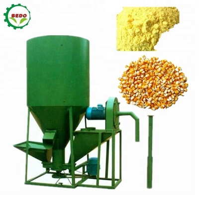 Animal Chicken Pig Feed Crushing And Mixing Machine Equipment For Sale Combined Crusher Mixer Animal Feed Grain Grinder