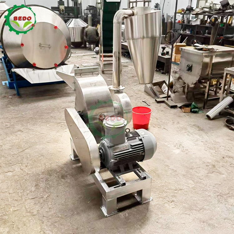 Spice Grinding Hammer Mill Machine For Sale/Stainless Steel Hammer Mill Crusher/Rice Straw Hammer Mill