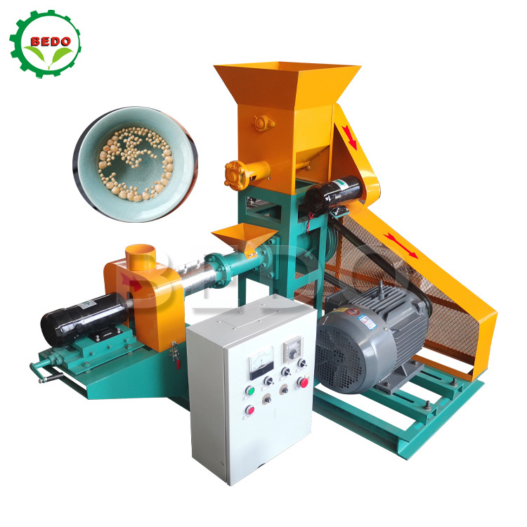 Floating Fish Feed Mill Pellet Extruder Making Machine Fish Food Manufacturing Machine for Sale