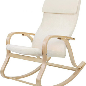 New Fashion Comfortable Relax Chairs Indoor Hanging Birch Rocking Chair For Bedrooms modern