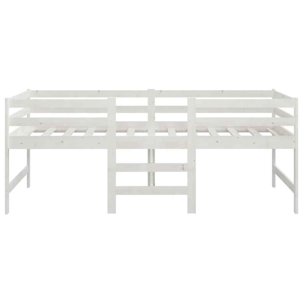 Student Dormitory Has 2 Floor white Twin Full Queen Size Loft Bunk wood Bed Frame For Girls Boy Adult