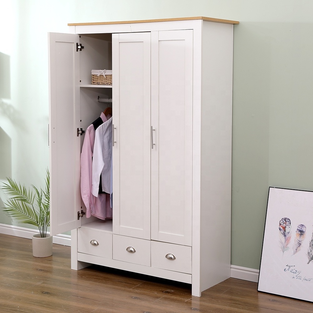 Assemble wardrobe organizer portable modern customized style solid wooden wardrobes closet