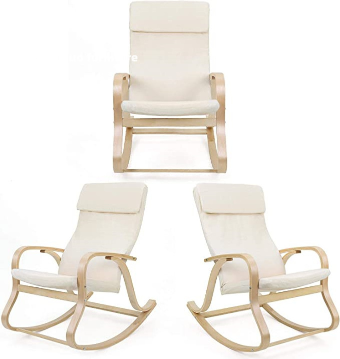 New Fashion Comfortable Relax Chairs Indoor Hanging Birch Rocking Chair For Bedrooms modern