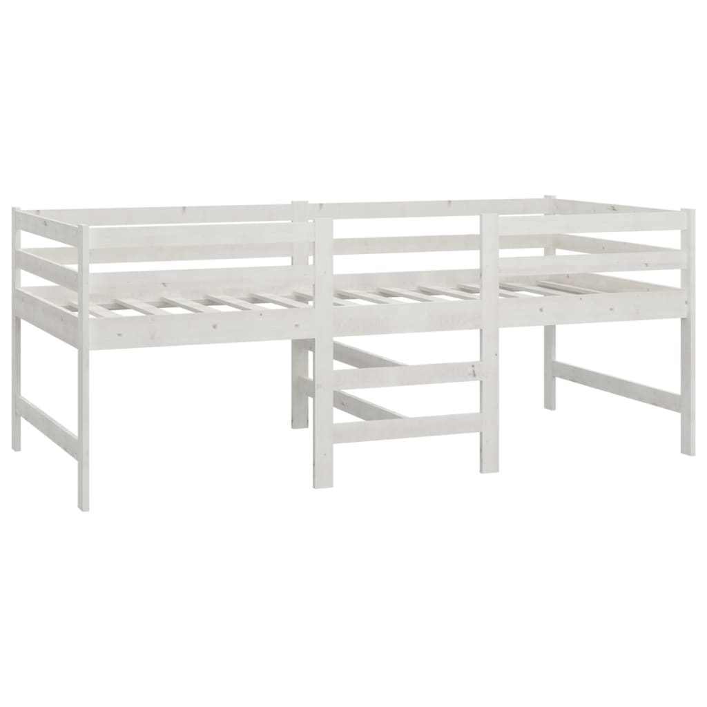 Student Dormitory Has 2 Floor white Twin Full Queen Size Loft Bunk wood Bed Frame For Girls Boy Adult