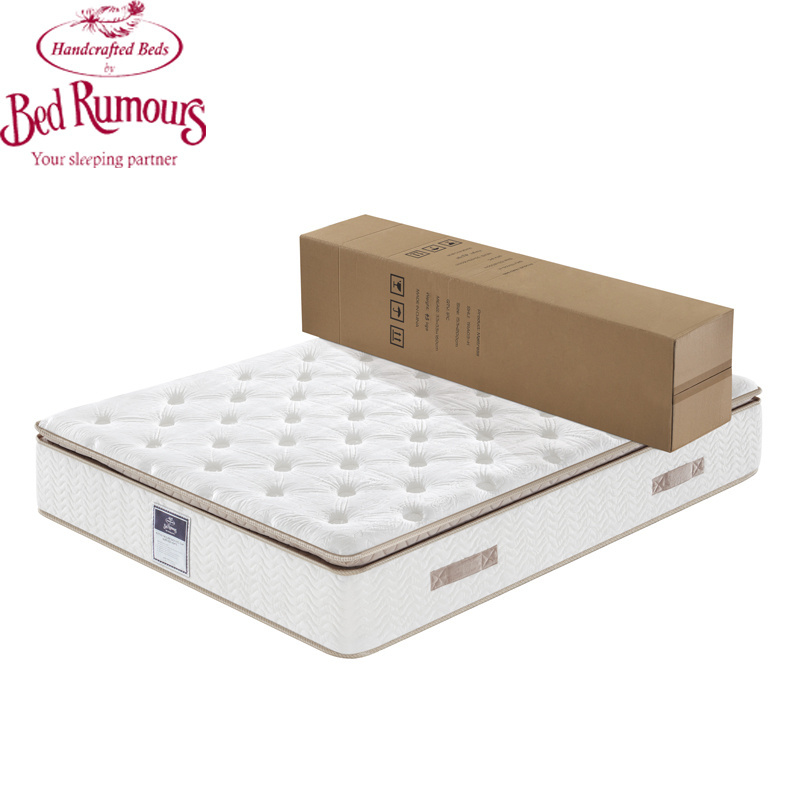 Hotel bed king size memory foam roll up pocket spring bed mattress in a box sale