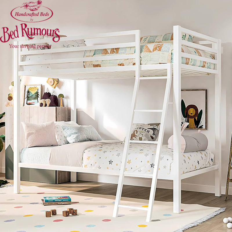 bedroom furniture custom wholesale house kids room dormitory student metal iron bunk beds for children