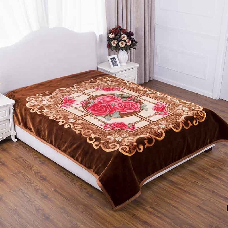 Super Soft Cheap Price Korean Acrylic 2ply 5.5kg/6kg/6.5kg Deep Embossed Mora Blanket For Wedding