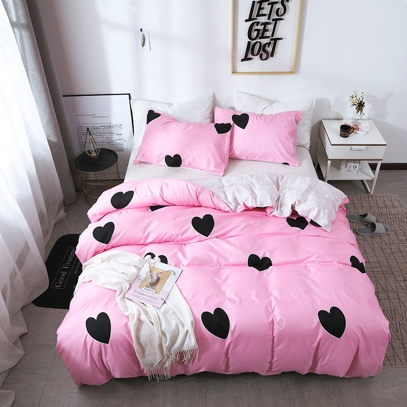 Polyester 3d Printed Customized Cute Bedding Set,3d Print Winter Queen Size Bed Sheets