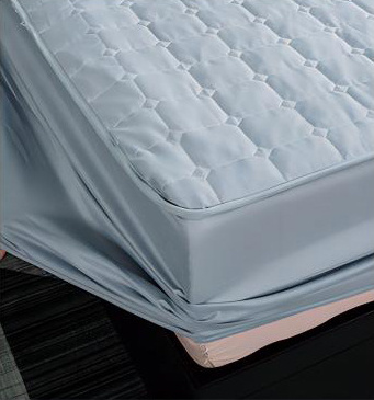 High Quality Quilted Waterproof Fitted Bed Sheet Polyester Bedding Fitted Sheet Double Satin Fitted Sheet