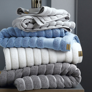 Durable Soft Custom Jacquard Bathroom Towels 100% Cotton Thick Hotel Face Towels