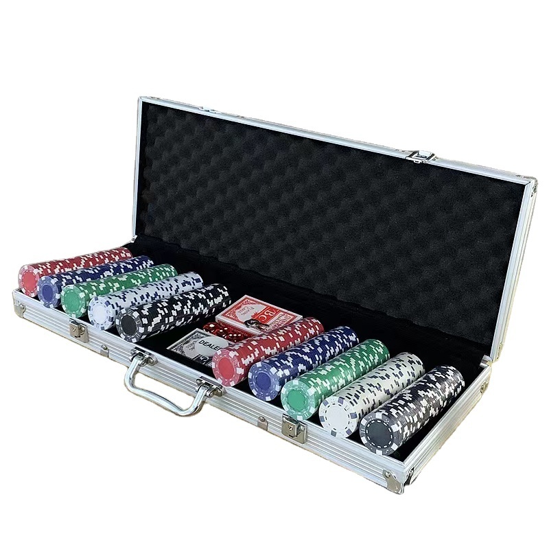 Supply Cheap Chips 11.5g Poker Set Chips 500PCS Casino Chips With Aluminum Box