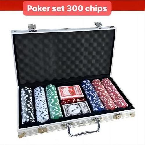 Custom Design Poker Chip Large Quantity 300 Chips Pieces Casino Chips With Box Aluminum