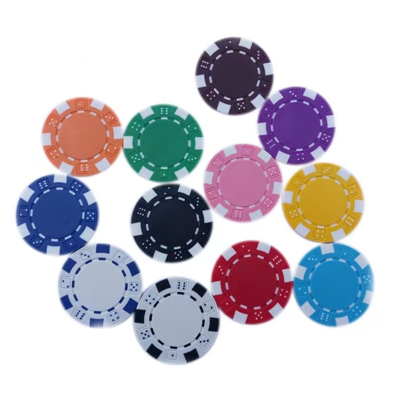 Hot Sale Normal 40*3.3mm Poker Chips ABS Casino Coin Chips For Club Entertainment Game