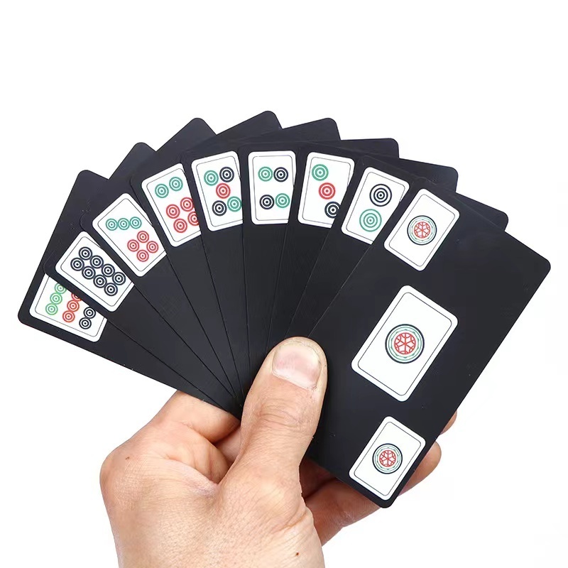 Frosting waterproof plastic pvc game card mini size custom playing cards