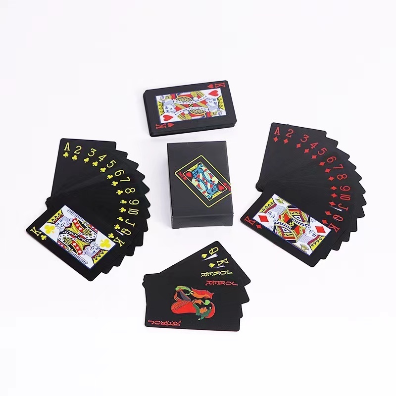 Printing Logo 57x87mm Pvc Plastic Game Poker Playing Card Waterproof Sublimation Playing Card With Box