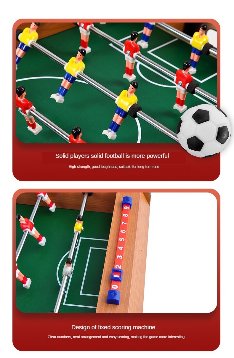 Hot Sale Large Six-Pole Table Football Game Parent-Child Match Mini Game Soccer Table Educational Toys