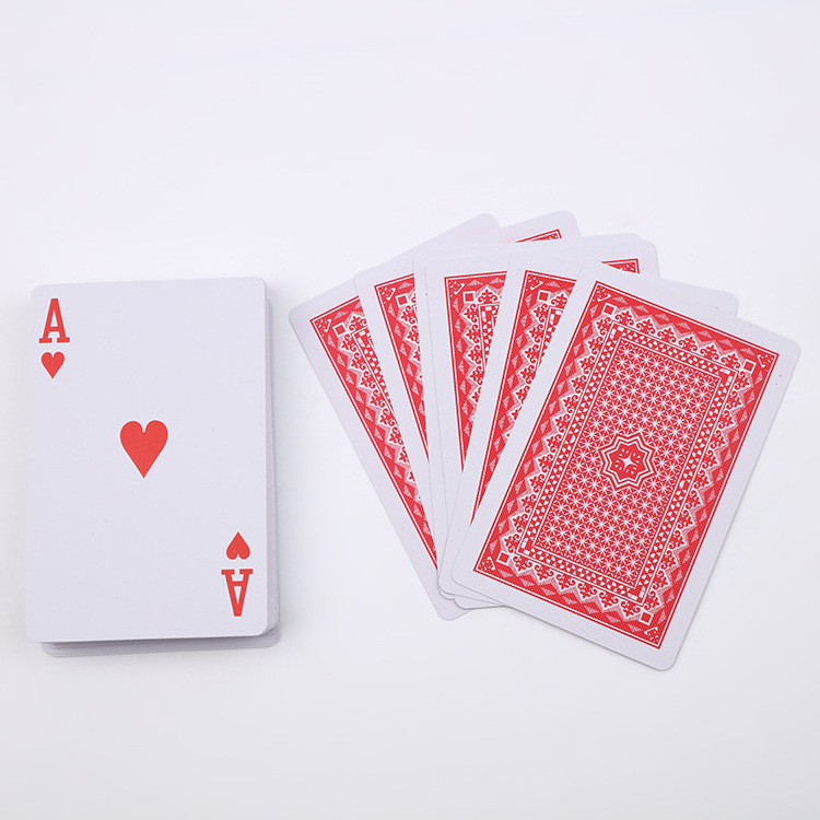 Premium Plastics Playing Cards 0.25mm Pvc Poker Cards Black And Red Playing Cards