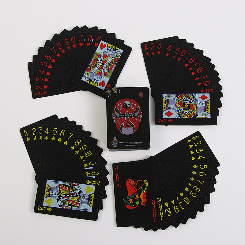 Printing Logo 57x87mm Pvc Plastic Game Poker Playing Card Waterproof Sublimation Playing Card With Box